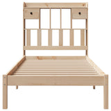 Bookcase Bed without Mattress 90x190 cm Single Solid Wood Pine 3321612