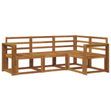 Outdoor Sofa Set 4 pcs Natural Solid Acacia Wood 3366327