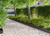 Lawn Edging 10 pcs 103 x 15 cm Steel Black 8008448