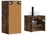 Bathroom Furniture Set 2 pcs Smoked Oak 33 x 34.5 x 100 cm 3406138