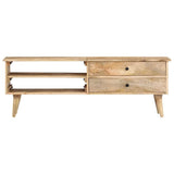 TV Cabinet 140x30x50 cm Solid Mango Wood 320797