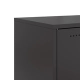 TV Cabinet Black 68x39x43.5 cm Steel 846668