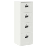 File Cabinet White 45.5 x 42 x 106.5 cm Cold-Rolled Steel 891621