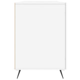Desk High Gloss White 140x50x75 cm Engineered Wood 829518