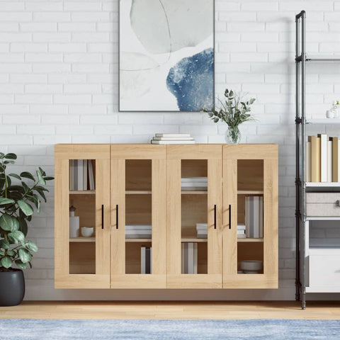 Wall Mounted Cabinets 2 pcs Sonoma Oak Engineered Wood 3197964