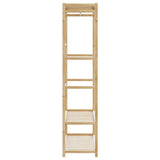 Clothes Rack with Shelves 110x40x175 cm Bamboo 4008924