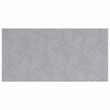 Stair Tread Rectangular 4 pcs Silver 50 x 25 cm Aluminium 4104274