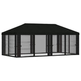 Gazebo Cover with Sidewalls 6 x 3 m Black Polyester 190 900419
