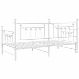 Daybed Frame White 107 x 203 cm Steel 42002683