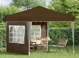 Pop-up Party Tent 195 x 195 x 245 cm Taupe Oxford Fabric 42019729