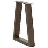 Coffee Table Legs V-Shape 2 pcs Natural Steel 28x cm Steel 4012543