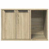 857726 Cat Litter Box Enclosure Sonoma Oak 60x40x40 cm Engineered Wood