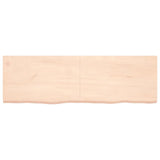 ZNTS Wall Shelf 160x50x cm Untreated Solid Wood Oak 363592