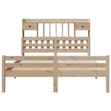 Bookcase Bed without Mattress 160x200cm Solid Wood Pine 3322267