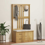 Hall Tree SANDNES 87x40x159.5cm Solid Wood Pine 4010494