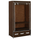 Wardrobe Brown 87x49x159 cm Fabric 282458