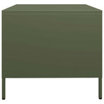 ZNTS Coffee Table Olive Green 68.5x50x43.5 cm Cold-rolled Steel 851284