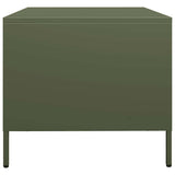 ZNTS Coffee Table Olive Green 68.5x50x43.5 cm Cold-rolled Steel 851284