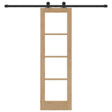 Sliding Door ORKDAL Natural and Black 61 x 198.5 cm 3332013