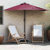 Garden Parasol Bordeaux Red 294 x 150 x 224 cm 42003271