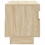 TV Cabinet with LED Lights Sonoma Oak 80x35x40 cm 804448