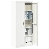 Storage Cabinet White 80 x 40 x180 cm Steel 3406189