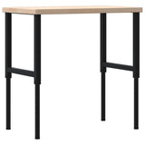Workbench 100x60x cm Solid Wood Oak Rectangular 3309679