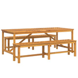 Garden Dining Set 3 pcs Brown Solid Acacia Wood 3154119