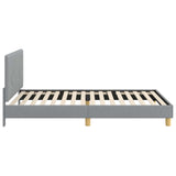 Children's Bed Frame with Headboard Light Grey 90 x 200 cm 42010999