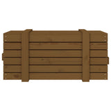 Storage Box Honey Brown 91x40.5x42 cm Solid Wood Pine 825001