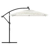 Garden Parasol with Steel Pole White 246x246x230 cm 4005077