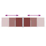 Retractable Side Awning Brown 100x600 cm 48445