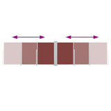 Retractable Side Awning Brown 100x600 cm 48445