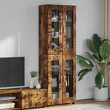 Highboard FLORIN Smoked Oak 60 x 35 x 182 cm Engineered Wood 3397909