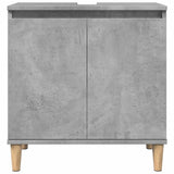 Sink Cabinet Concrete Grey 58x33x60 cm Engineered Wood 857113