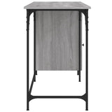 Computer Desk Grey Sonoma 131x48x75 cm Engineered Wood 836221