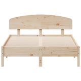 Bed Frame without Mattress 140x190 cm Solid Wood Pine 3207225