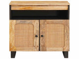 Sideboard with Storage Brown 60 x 33 x 75 cm Solid Mango Wood 4018069