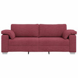Sofa Wine Red 219 x 77 x 82 cm Fabric 4105240
