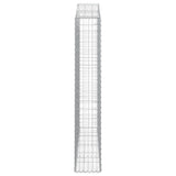 Arched Gabion Basket 200x30x180/200 cm Galvanised Iron 153389