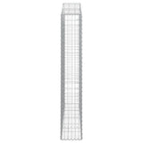 Arched Gabion Baskets 5 pcs 200x30x180/200 cm Galvanised Iron 3145517