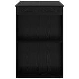 Bar Table Black Oak 102 x 70 x 103.5 cm Engineered Wood 3423343