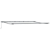 Manual Retractable Awning Anthracite and White 600x300 cm 3310243