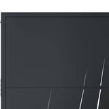 Garden Gate Anthracite 100x175 cm Steel Grass Design 153170