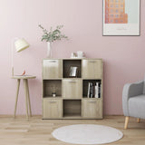 Book Cabinet Sonoma Oak 90x30x90 cm Engineered Wood 802933