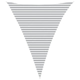 Sun Shade Sail Light Grey and White 4 x 5 x 5 m 42031207