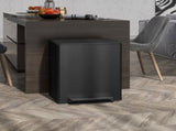 50L Dual Compartment Stainless Steel Bin, with Deodoriser Holders - Black T3398P343174