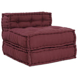 Modular Sofa 4 pcs Maroon Fabric 3315074