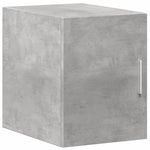Slim Storage Cabinet Concrete Grey 30x42.5x225 cm Engineered Wood 3281262