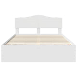 Bed Frame with Drawer White 140 x 200 cm Engineer Wood 3412998